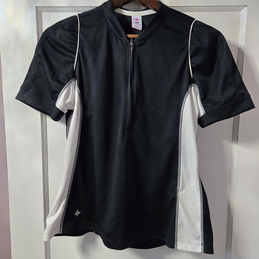 Specialized Black and White Women's Cycling Jersey Sz L